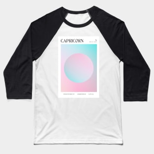 Capricorn Aura Zodiac Sign Astrology Art Baseball T-Shirt